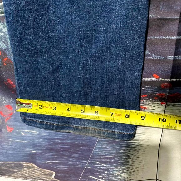 Lee Flex Motion Jeans Womens 14 Blue Cotton Denim Bootcut Mid-Rise Preppy Casual - Picture 5 of 5